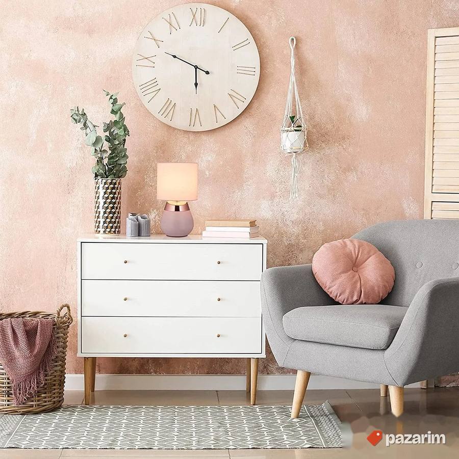 Stona Lampa na Dodor (Roze) - Relaxdays 5