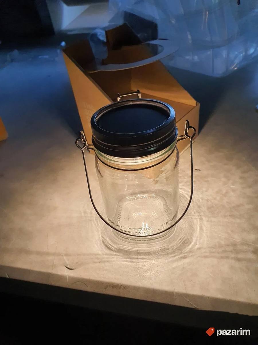 Staklena Tegla sa Led svetlom 7