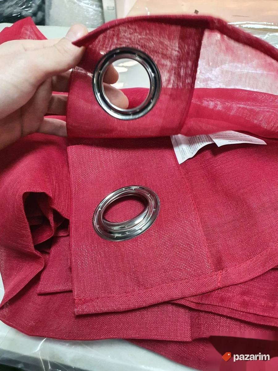 Draperije zavese crvena 2 kom 7
