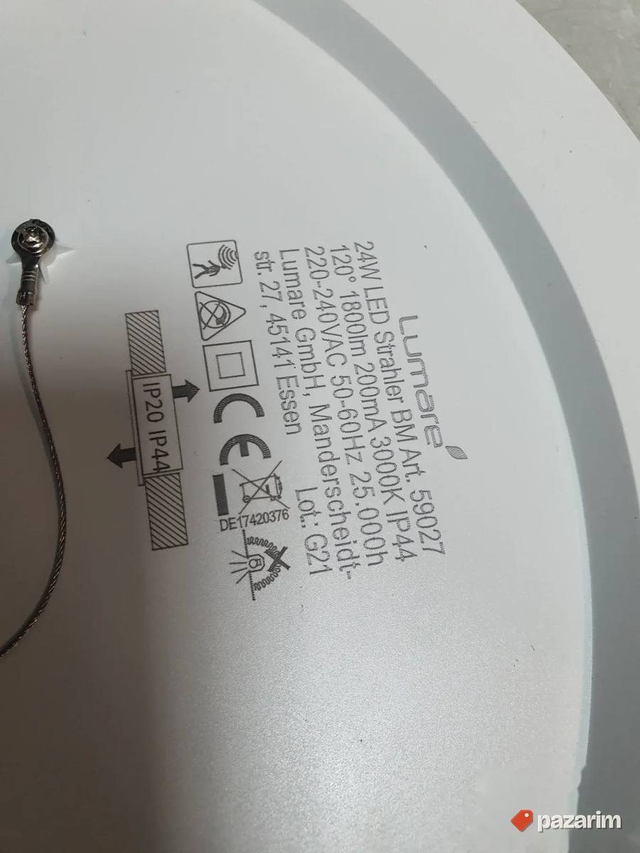 Led plafonjera 3000k sa senzorom - Lumare 7
