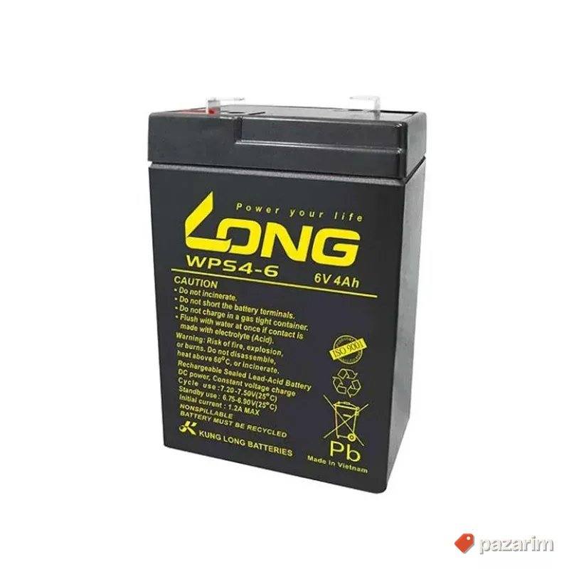 Baterija Long WPS4-6 6V 4Ah 1