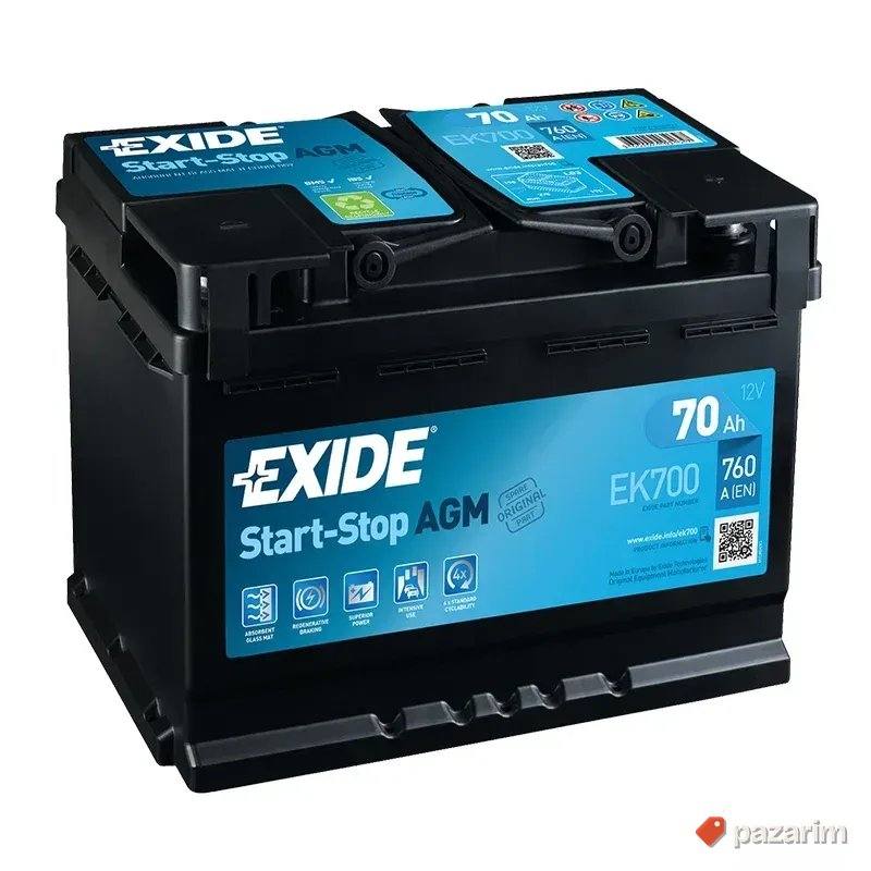 Akumulator Exide Start&Stop AGM EK700 12V 70Ah 1