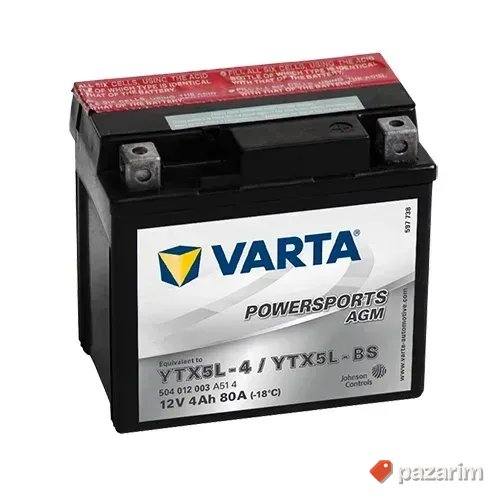 Akumulator VARTA MOTO 12V-4AH D+ YTX5L-BS