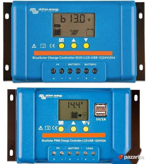 Regulator kontroler Victron BLUESOLAR PWM-LCD&USB 12/24V 10A