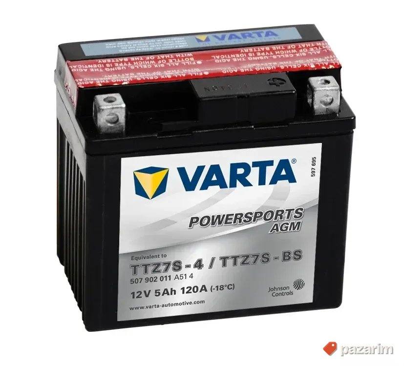 Akumulator VARTA MOTO AGM 12V-5AH D+ TTZ7S-BS 1