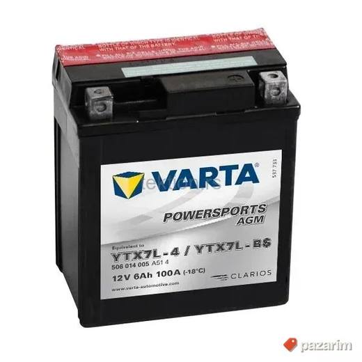 Akumulator Varta moto Powersports AGM 12V/6Ah YTX