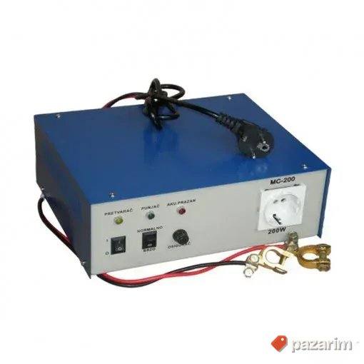 Pretvarač/punjač MC-200, 12V > 230V, 200W za CG 1