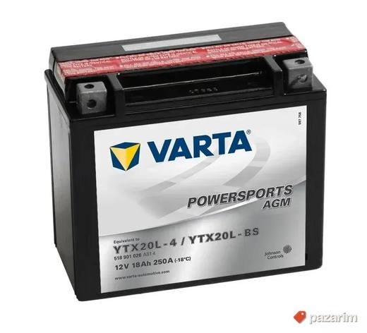 Akumulator 12V-18AH D+ YTX20L-BS VARTA MOTO