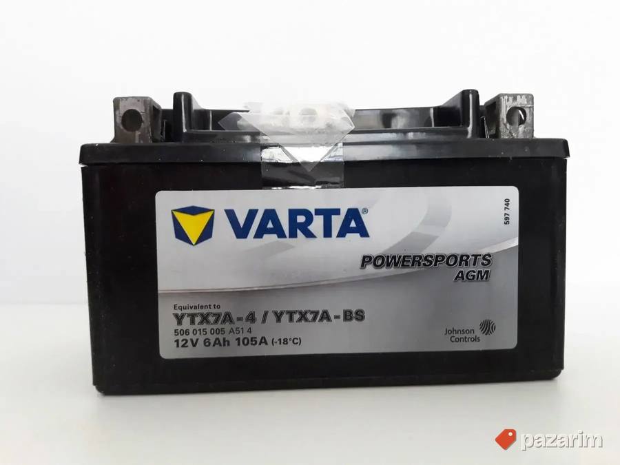 Varta Powersports AGM moto akumulator 12V/6Ah YTX7A-BS 2