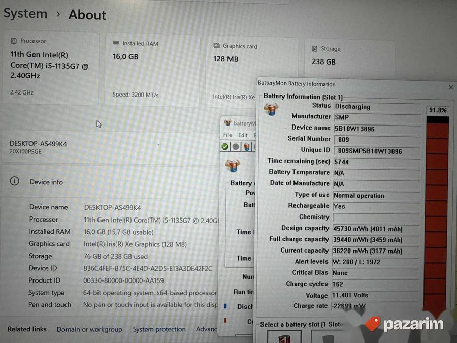 Lenovo Thinkpad L14 G2/14.0 IPS/INTEL I5-1135G7/16GB/256 2