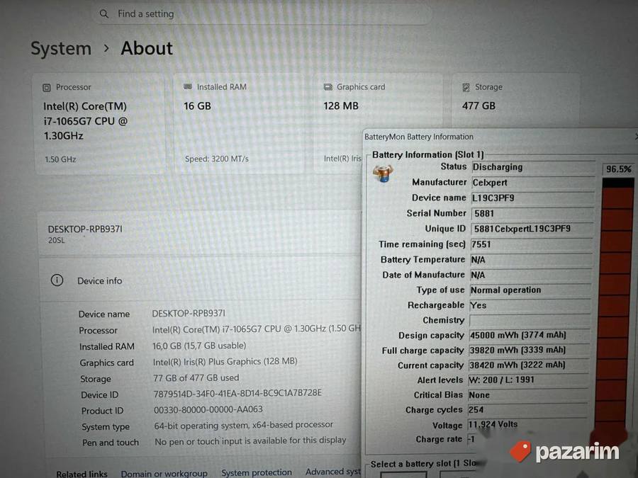 Lenovo THINKBOOK/14.0 IPS FHD/INTEL I7-1065G7/16GB/SSD 512GB 2