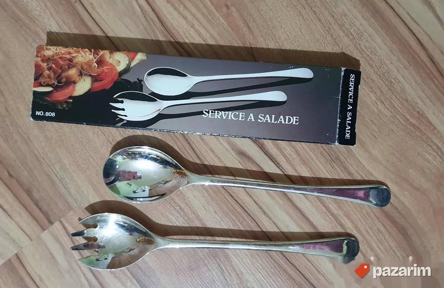 Set za serviranje salate presvučenim slojem srebra UVOZ 2