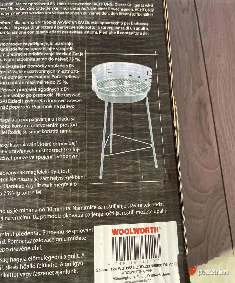 Nov roštilj na ugalj UVOZ 6