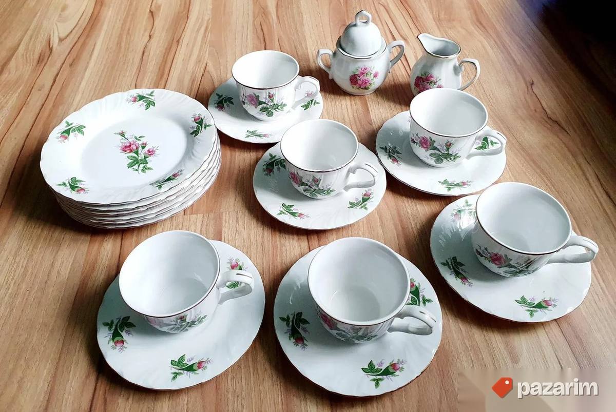 Akcija! Čajni set od porcelana UVOZ 1