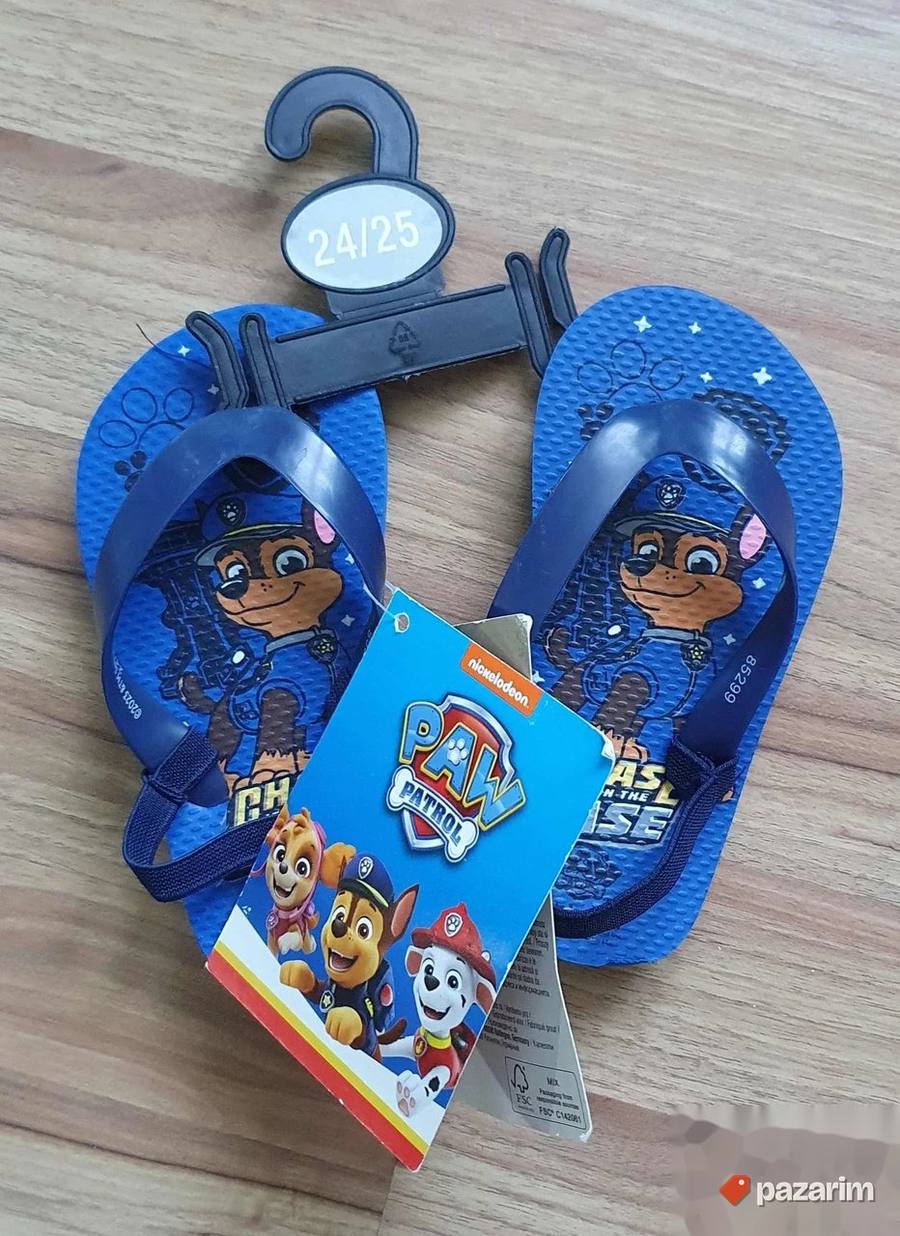 NOVO Dečije papuče Spiderman i Paw Patrol broj 24/25 3