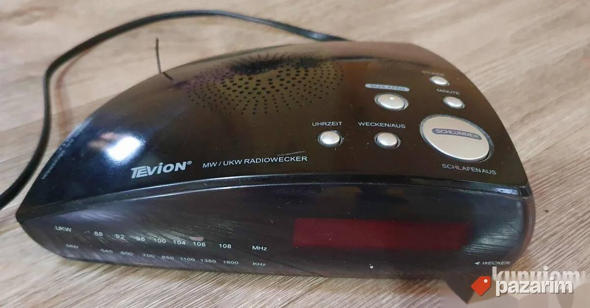 Tevion MW/UKW radio budilnik UVOZ 1