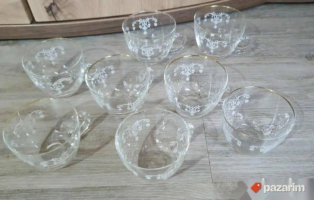 Retro staklene činijice za desert, kompot ili posluženje 1