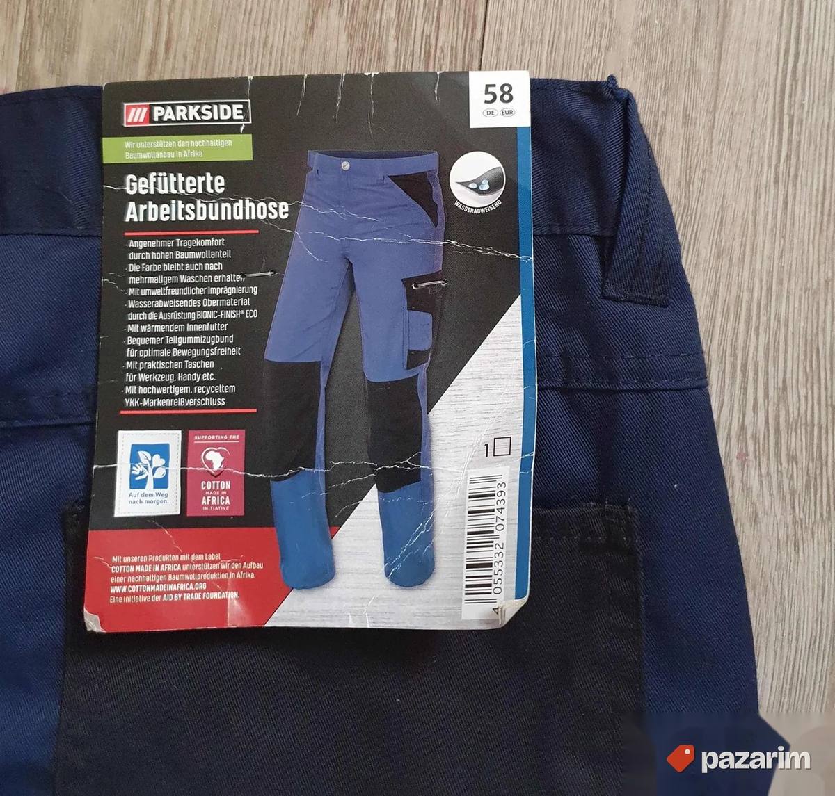 Nove zimske termo radne pantalone Parkside broj 58 1