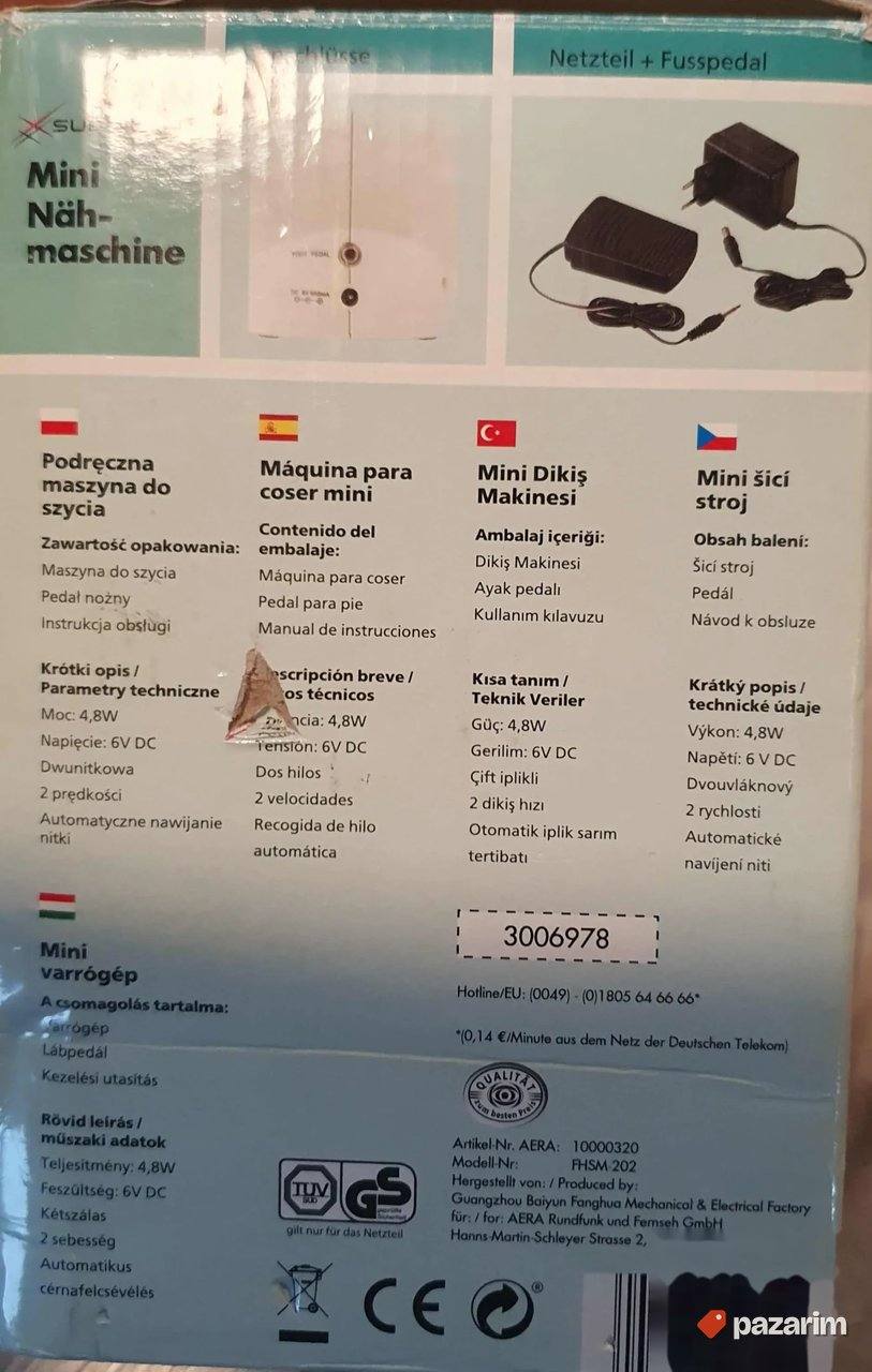 Mini šivaća mašina Superior UVOZ 2