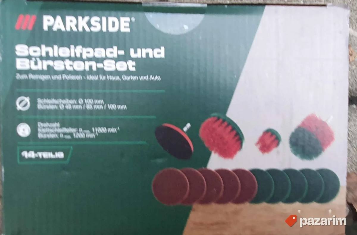 Novi Parkside set četki i brusnih podloga 1