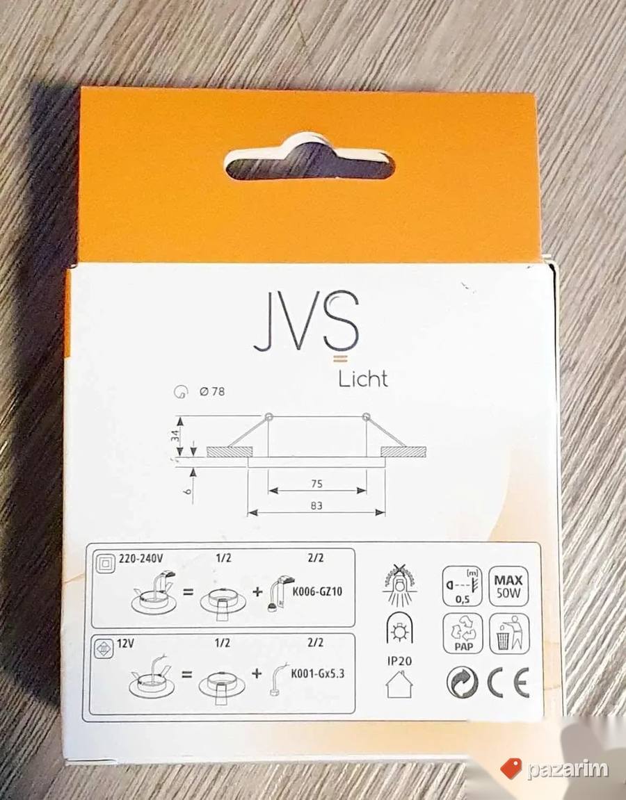 JVS Licht ugradna svetiljka univerzalni ram 2