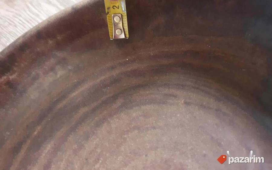 Ručno rađeni keramički tiganj rustični, unikatan 4