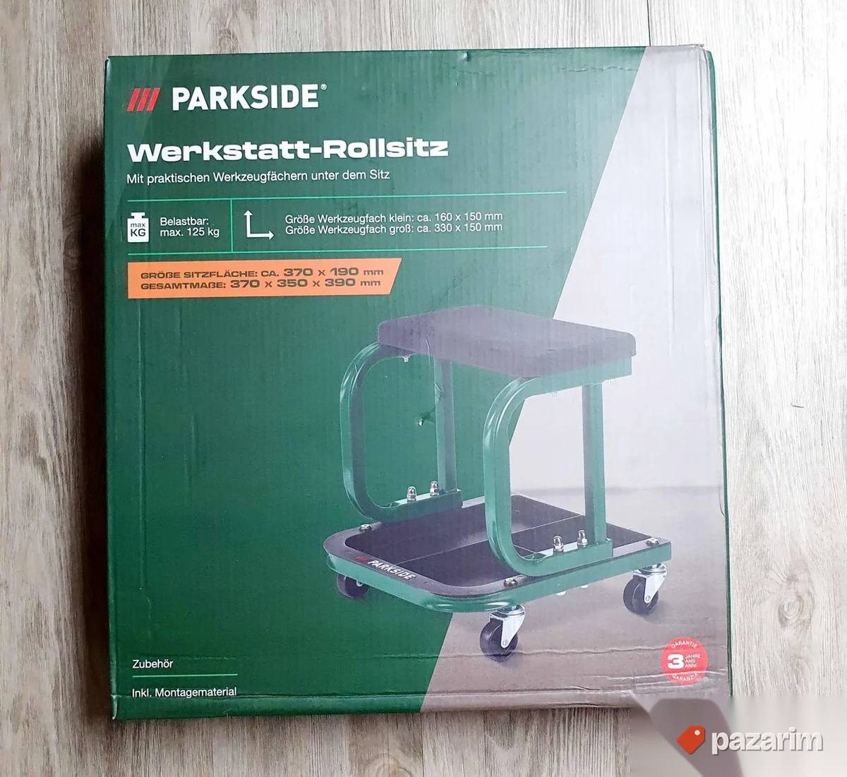 Parkside praktična radionička stolica na točkićima 1