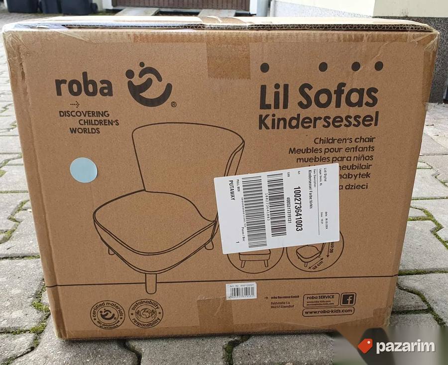Stabilna i prelepa dečija fotelja ROBA model Lil sofas 2