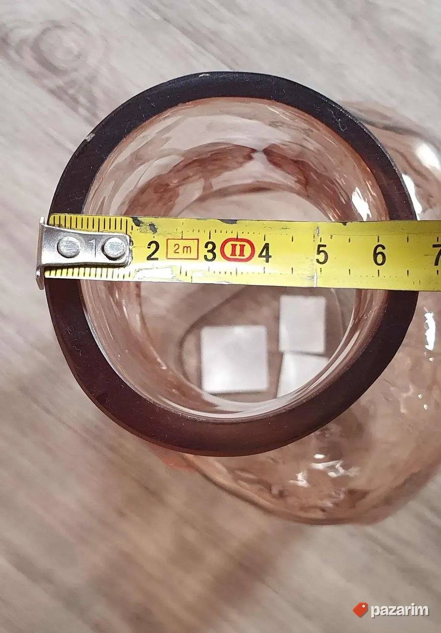 Elegantna staklena vaza moderna, dekorativna, 30 cm 3