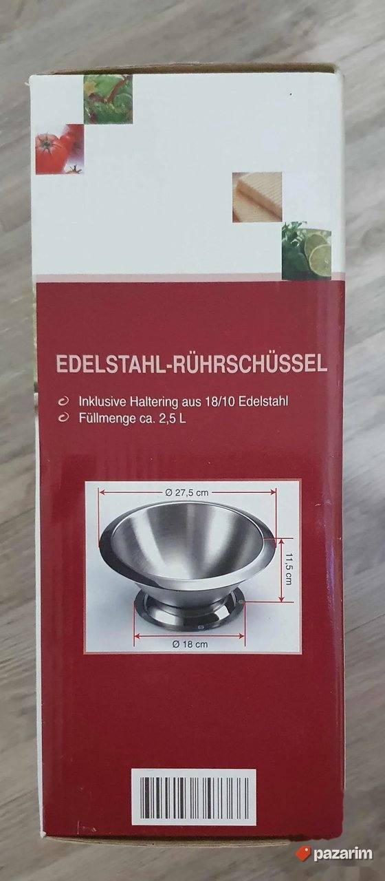 Inox činija sa postoljem 2,5L 5