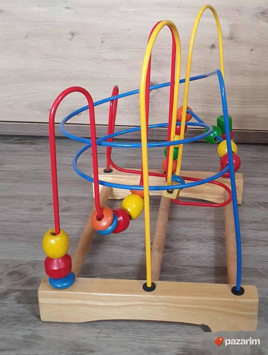 Drvena edukativna igračka za razvoj motorike 25x33 cm 2