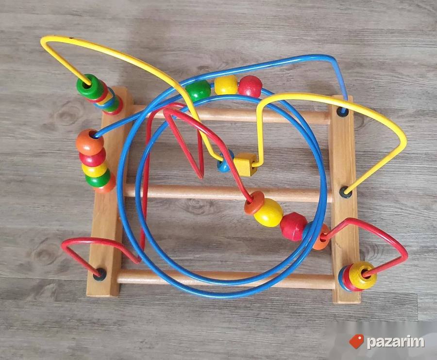 Drvena edukativna igračka za razvoj motorike 25x33 cm 3