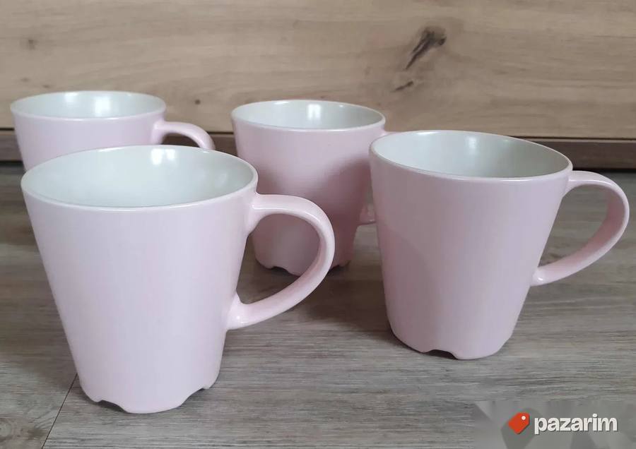 IKEA šolje set 4 kom nežno roze 3