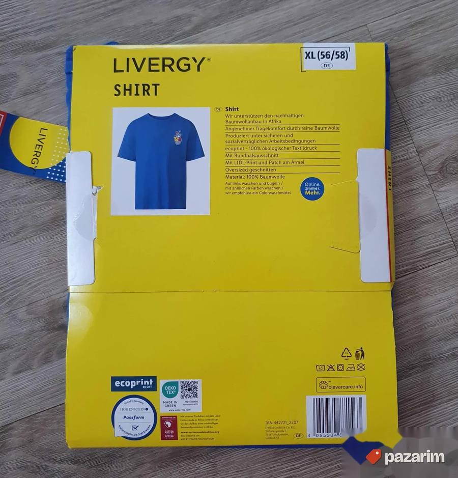 Nova LIVERGY majica XL kvalitetan pamuk 2