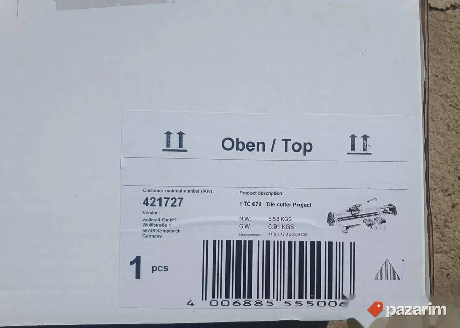 Nova Wolfcraft TC 670 Project mašina za sečenje pločica 8