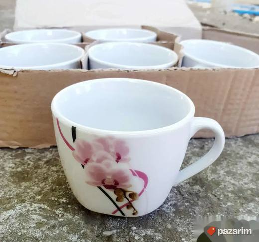 Akcija Nova porcelanska šolja sa motivom orhideje 12 komada