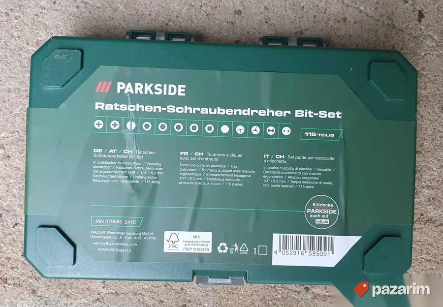 Novo PARKSIDE veliki set bitova i odvijača 2
