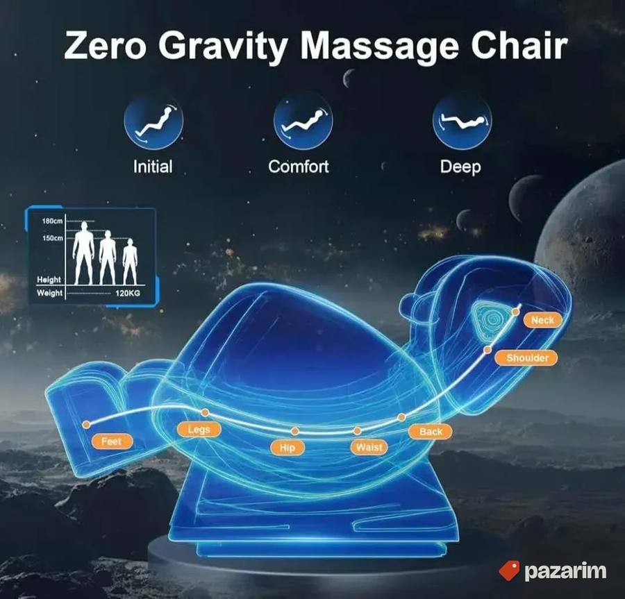 Premium masažna fotelja Zero Gravity grejanje 8 airbagova 2