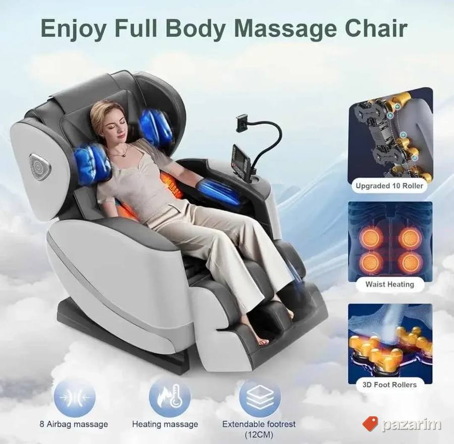 Premium masažna fotelja Zero Gravity grejanje 8 airbagova 3