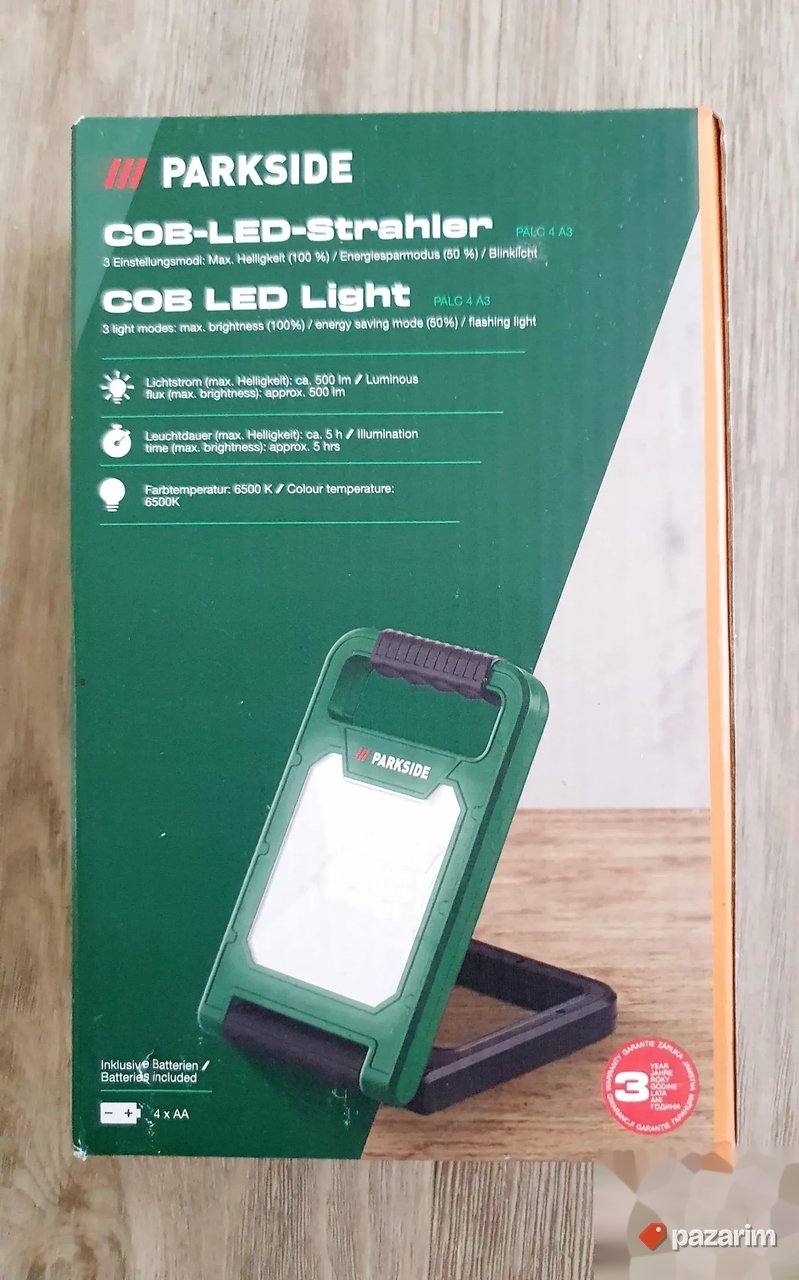 Nova snažna baterijska radna lampa Parkside PALC 4 A3 1