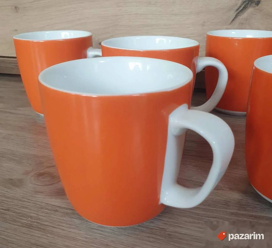 IKEA Fargrik narandžaste šolje 6 komada, nove 2