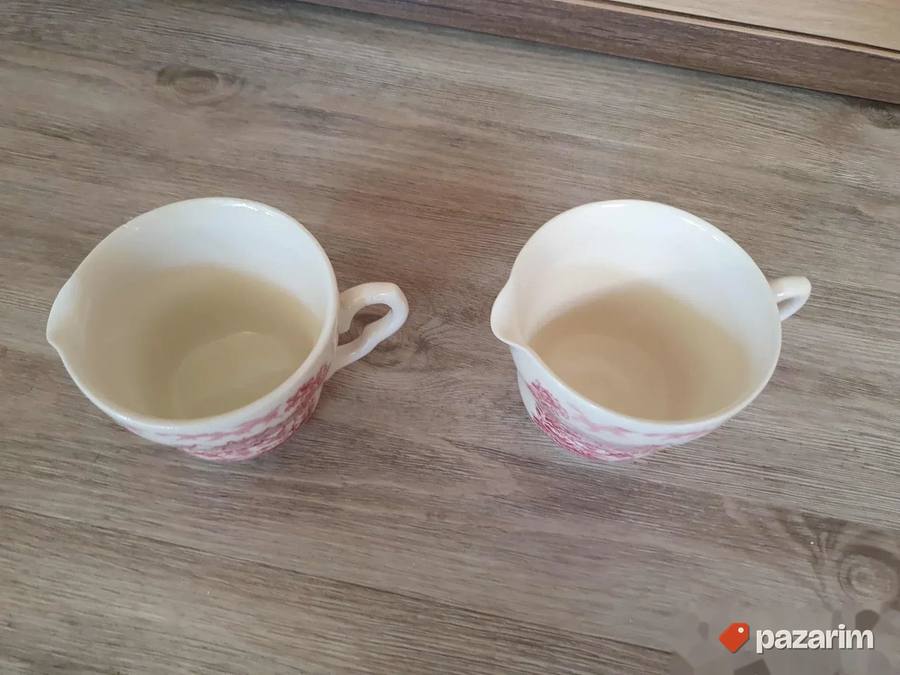 Vintage porcelanske šolje/bokali ružičasti motiv 3
