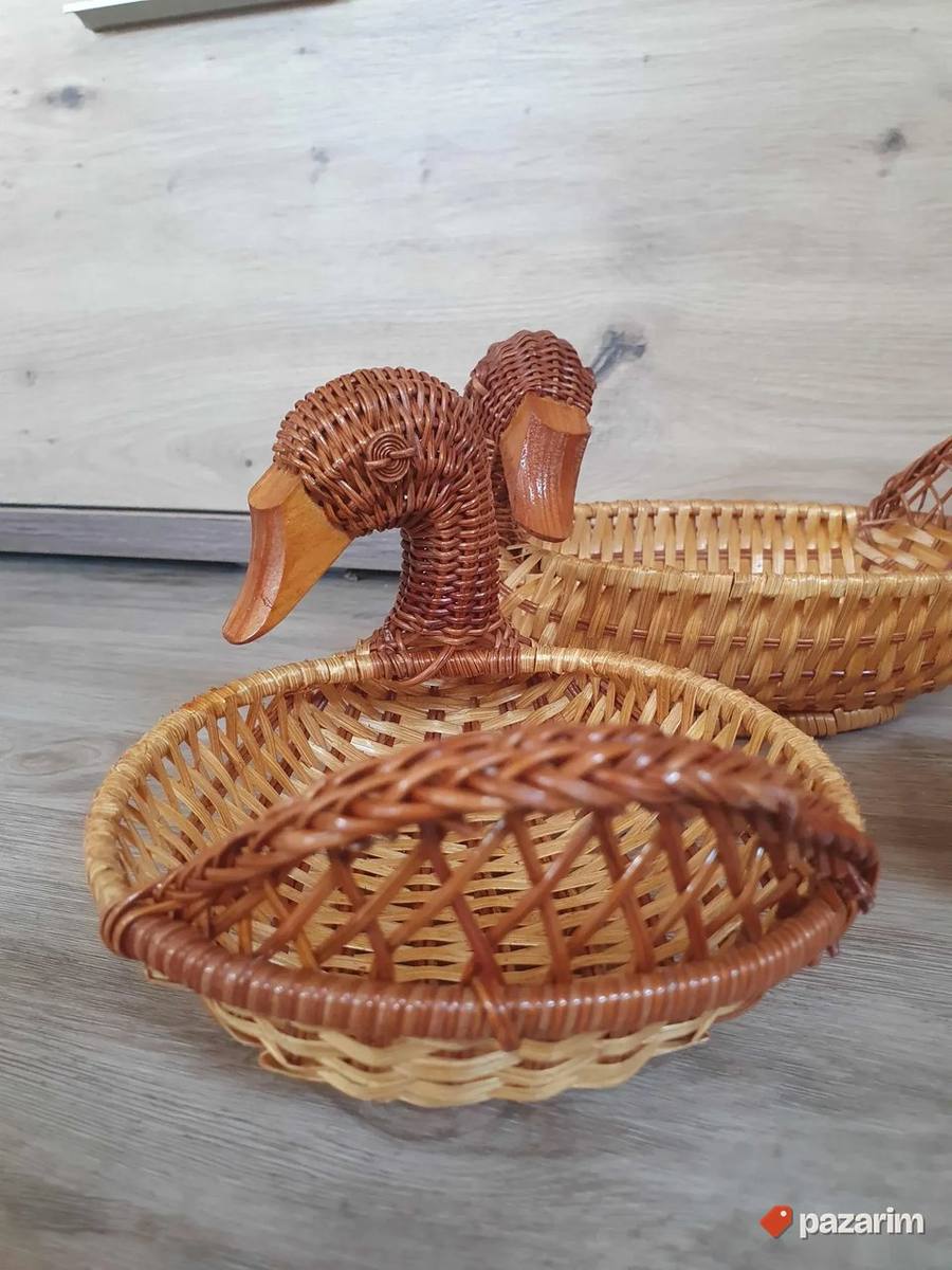 Retro pletene korpice set od 3 komada 5