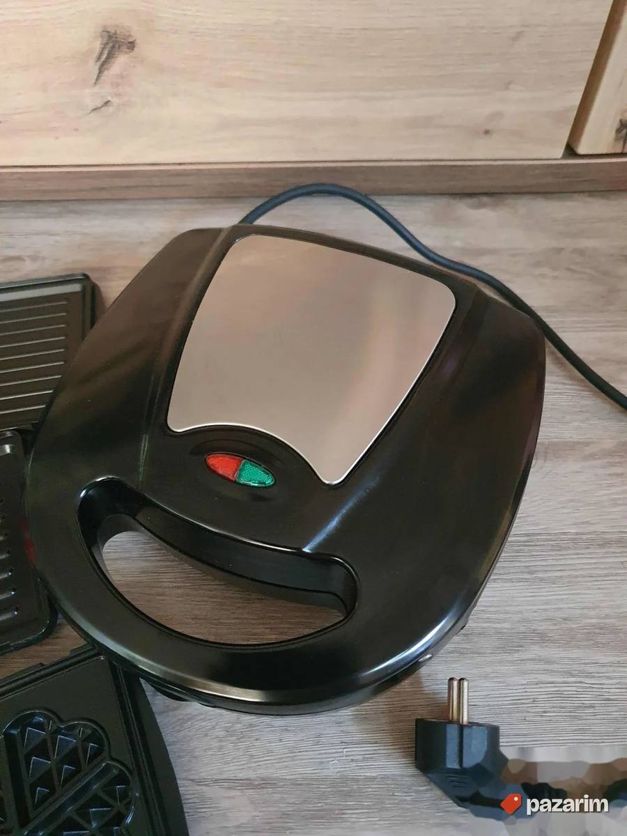 4 u 1 aparat za sendviče, vafle i gril 760W, kao nov 7