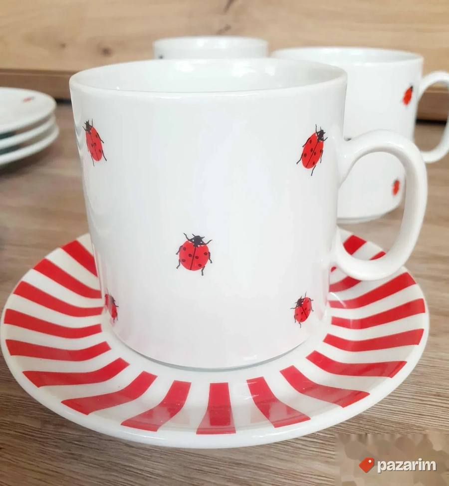Retro / Vintage porcelanski set Bubamara (tanjiri i šolje) 7