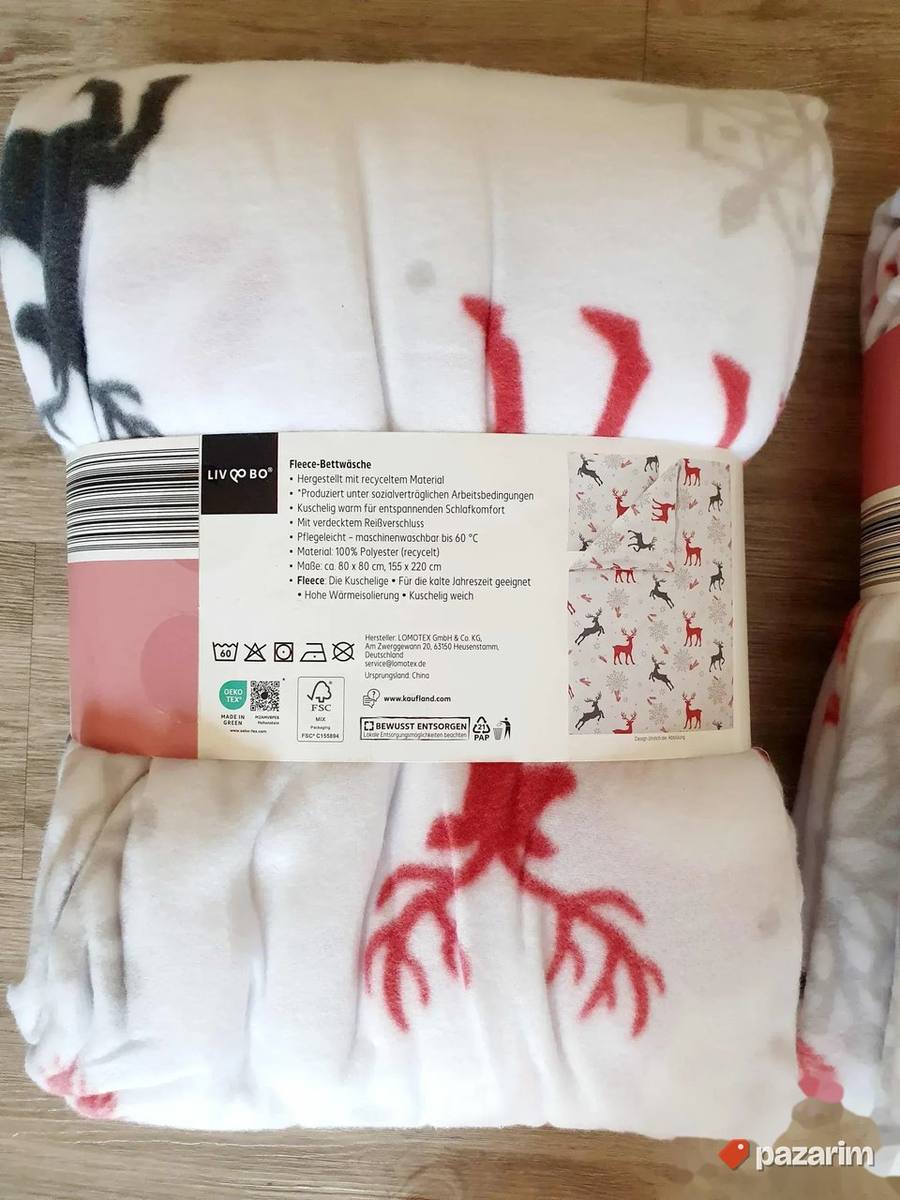 NOVO Liv&Bo topli flis komplet posteljine - Zimski 3