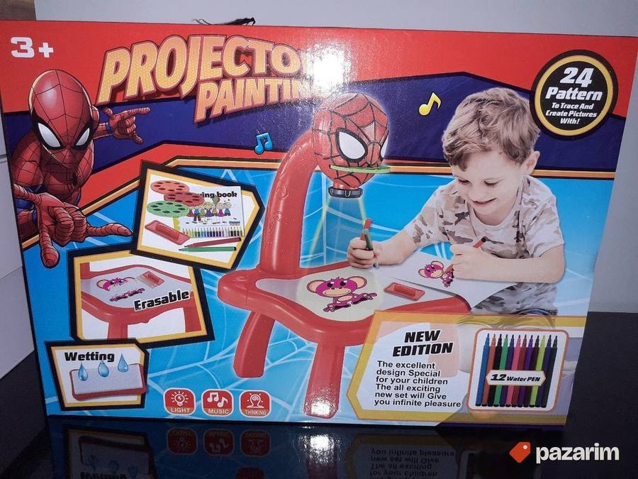 SPAJDERMEN sto sa PROJEKTOROM za crtanje+24sablona 5