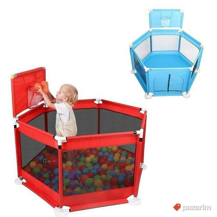 VELIKA stabilna ogradica sa kosem+ GRATIS loptice za bebe 2
