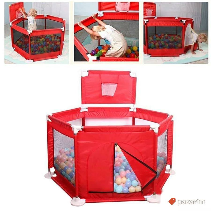 VELIKA stabilna ogradica sa kosem+ GRATIS loptice za bebe 6