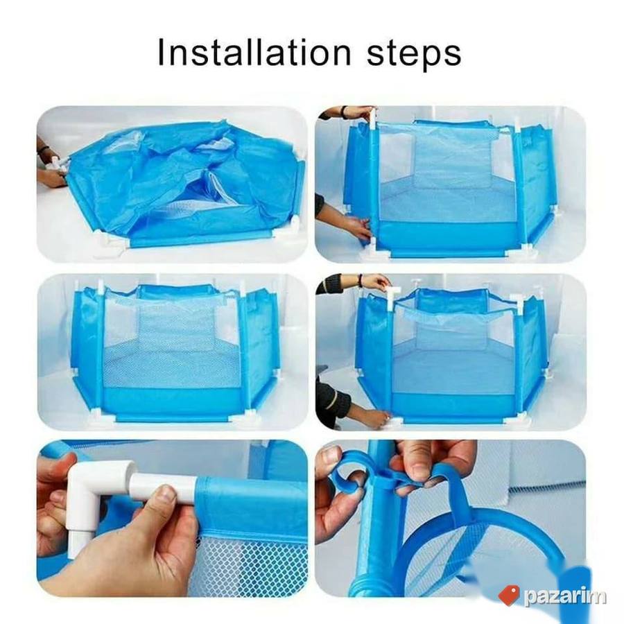 VELIKA stabilna ogradica sa kosem+ GRATIS loptice za bebe 7
